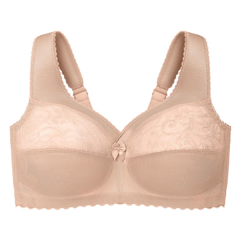 Glamorise Full Figure Plus Size MagicLift Original Support Bra Wirefree #1000 Blush - Image 3